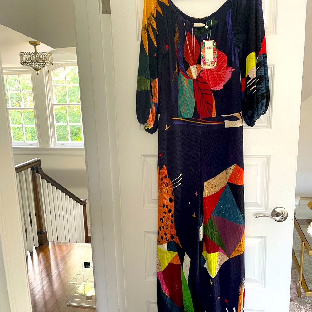 Farm Rio for Anthropologie jumpsuit.